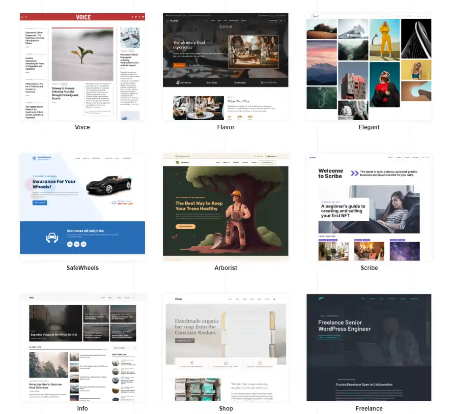 modeles de sites vitrine pas cher.